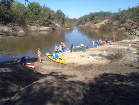 Largada en los barrancos