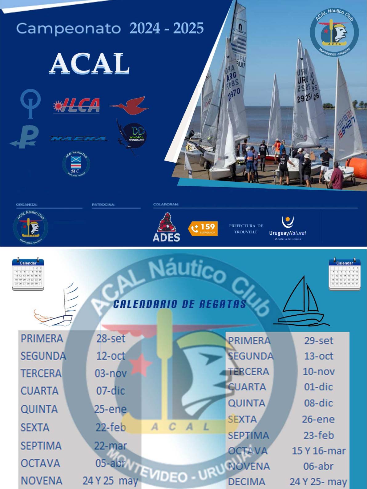 calendario vela
