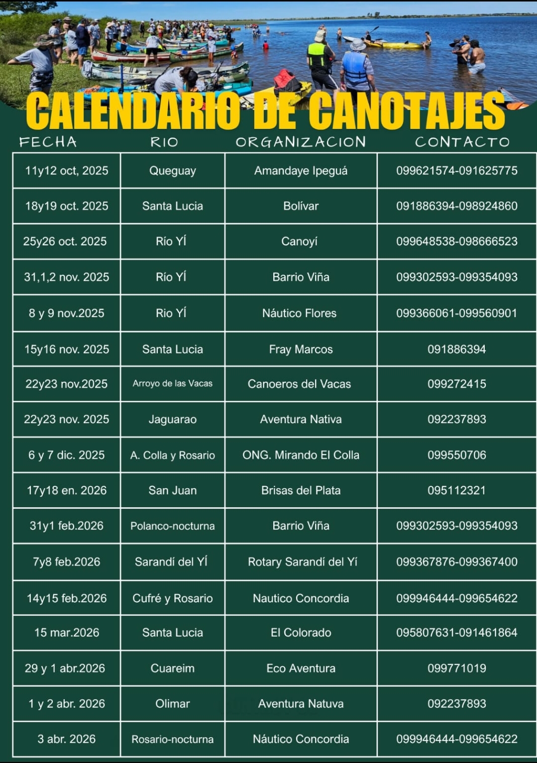 travesias organizadas